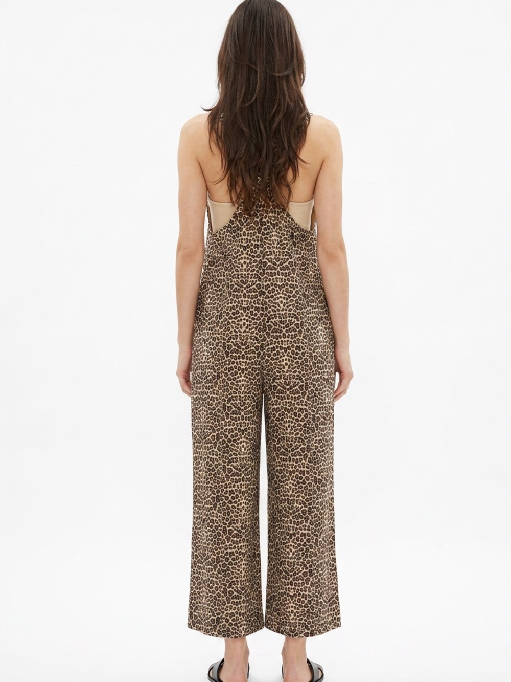 Leopard Print Denim overalls - Picture 3 of 8